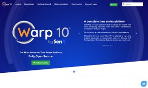 screenshot of warp10.io