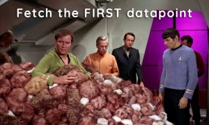 Fetch the first datapoint