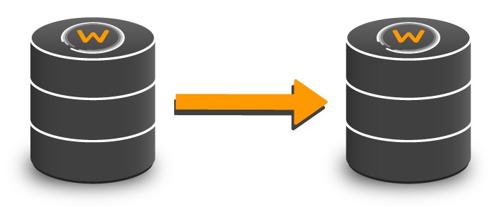 infographic about the migration from a Warp 10 database to another one