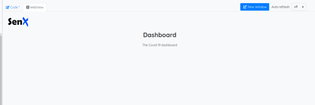Bootstraped dashboard
