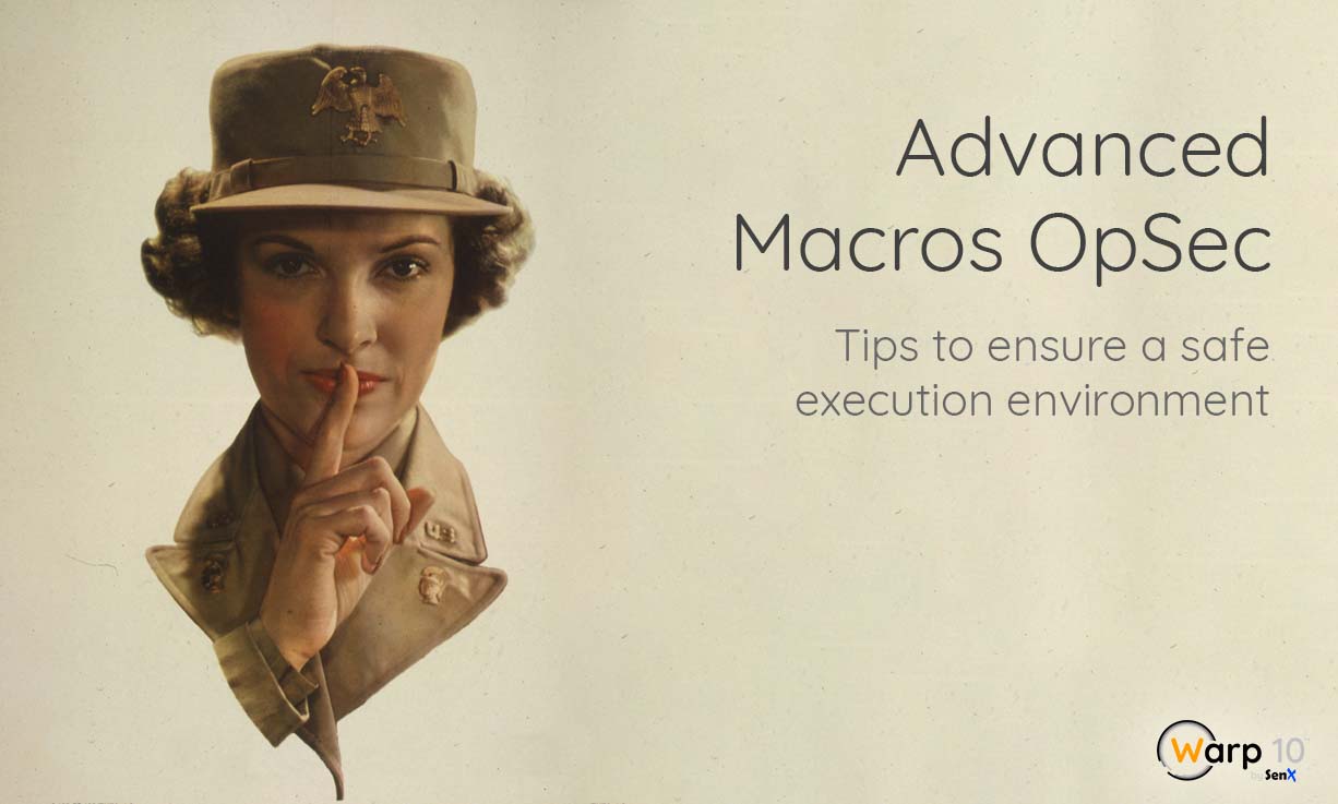 Advanced Macros OpSec